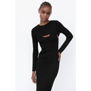 Zara knit arm warmer sweater